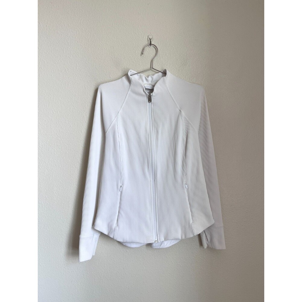 Athleta Women's Salutation Jacket in White Size XL
